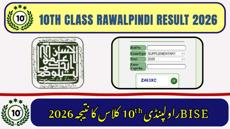 BISE Rawalpindi Matric Result 2026 – Check by Roll Number, Name, SMS & Gazette