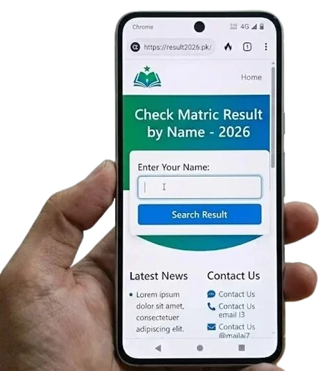 Check Matric Result by Name